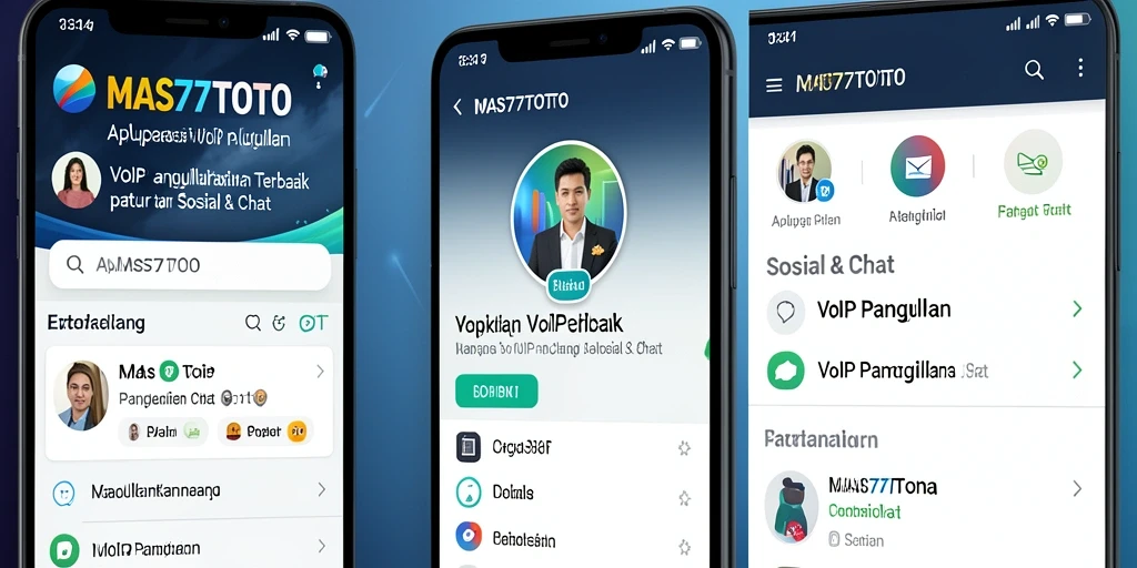 Antarmuka MAS77TOTO saat melakukan panggilan VoIP yang intuitif.