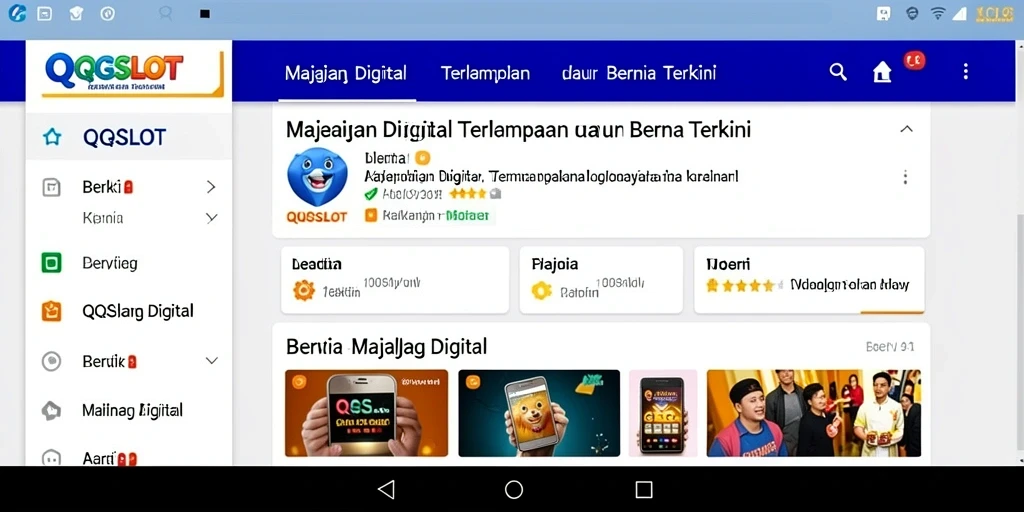 Tampilan antarmuka aplikasi QQSLOT yang informatif dan menarik.